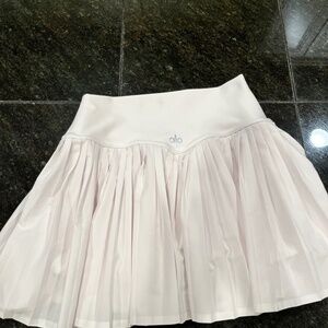 Alo Yoga White Grand Slam Tennis Skirt Small